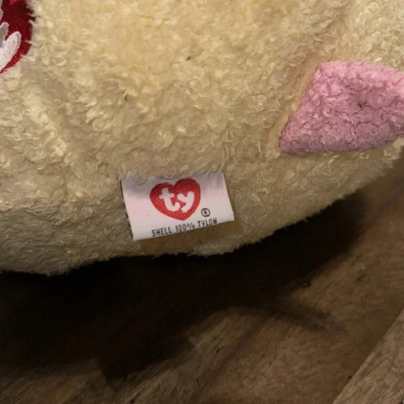 VTG RARE 1999 TY beanie baby Tylon Pillow Pals Dogbaby the Rattle Plush Animal - Picture 4 of 11